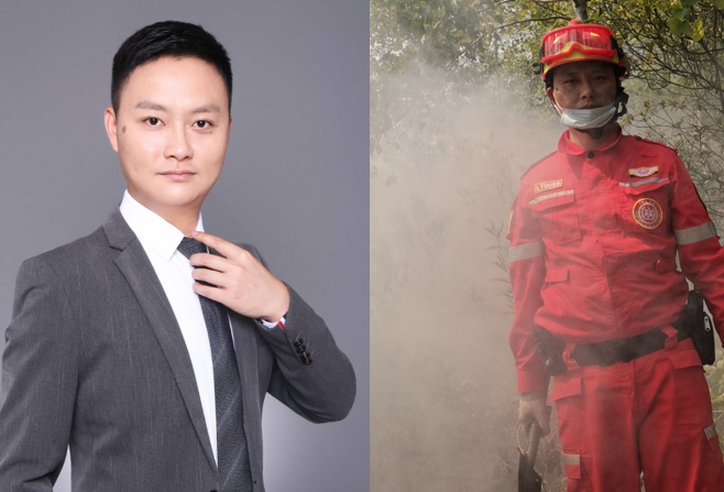 公司領(lǐng)導參與救火